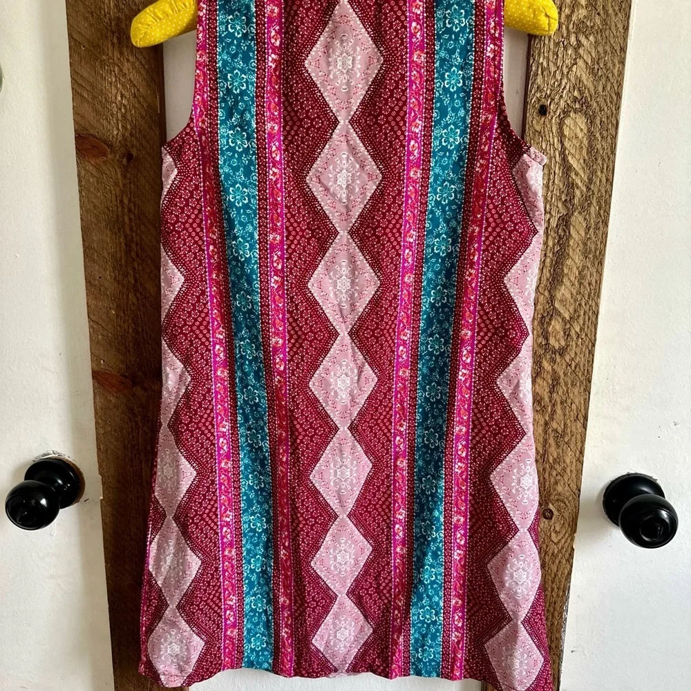 Lily Bleu Boutique Boho Sleeveless Mixed Media Tassel Girls 12 Dress - Picture 14 of 15